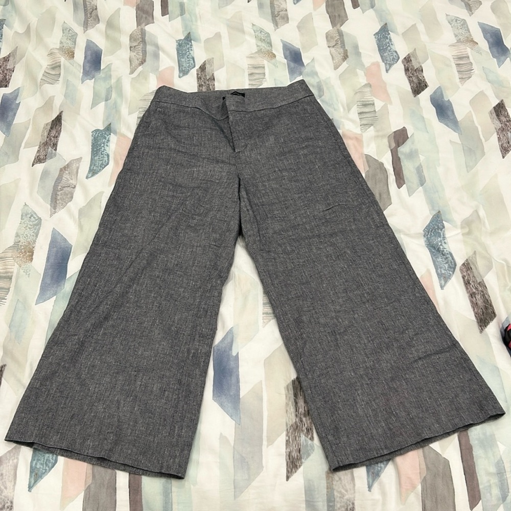 Wide leg cropped pants